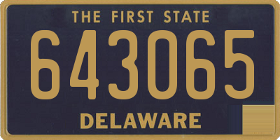 DE license plate 643065