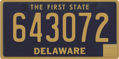 DE license plate 643072