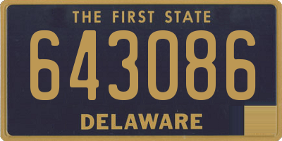 DE license plate 643086