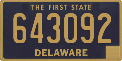DE license plate 643092