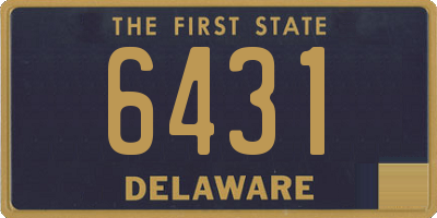 DE license plate 6431