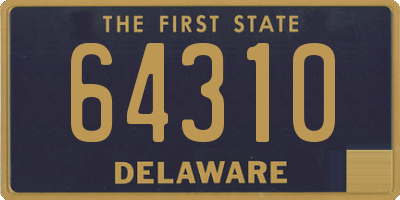 DE license plate 64310