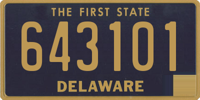 DE license plate 643101
