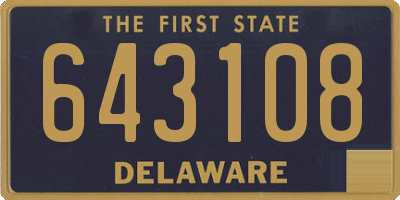 DE license plate 643108