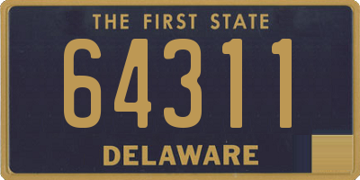 DE license plate 64311