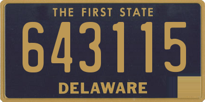 DE license plate 643115