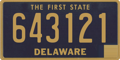 DE license plate 643121