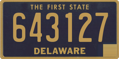 DE license plate 643127