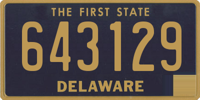 DE license plate 643129