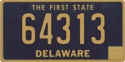DE license plate 64313