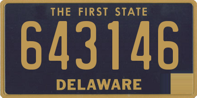 DE license plate 643146