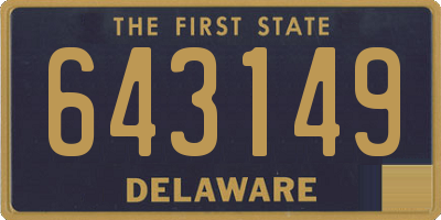 DE license plate 643149