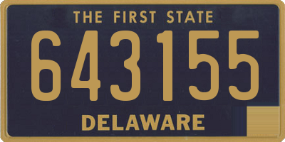 DE license plate 643155
