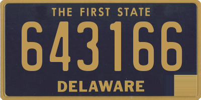 DE license plate 643166