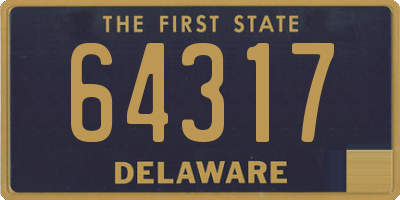 DE license plate 64317