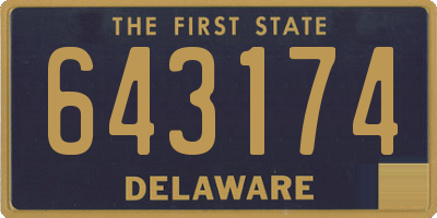 DE license plate 643174