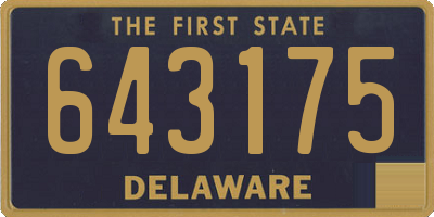 DE license plate 643175