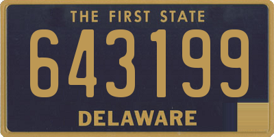 DE license plate 643199