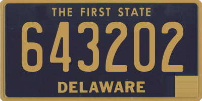 DE license plate 643202