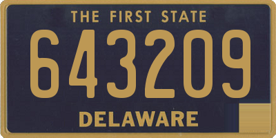 DE license plate 643209