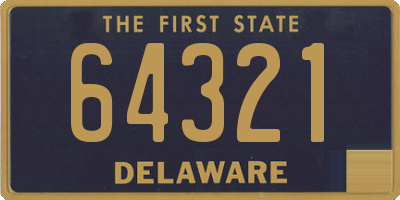 DE license plate 64321