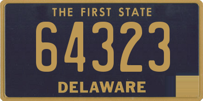 DE license plate 64323
