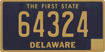 DE license plate 64324