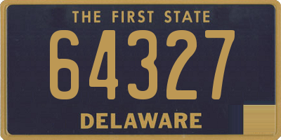 DE license plate 64327