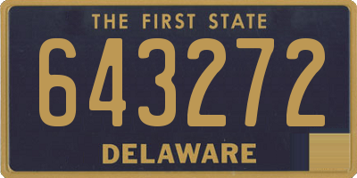 DE license plate 643272