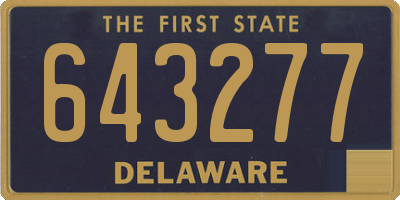 DE license plate 643277