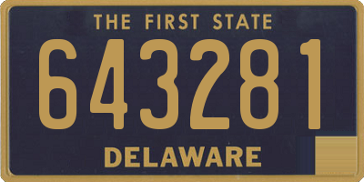 DE license plate 643281
