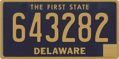 DE license plate 643282