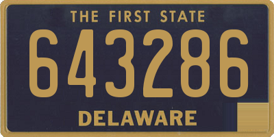 DE license plate 643286