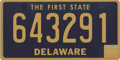 DE license plate 643291