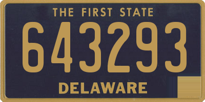 DE license plate 643293