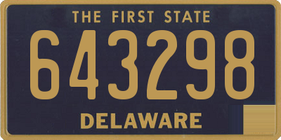 DE license plate 643298