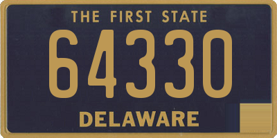 DE license plate 64330
