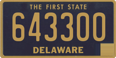 DE license plate 643300