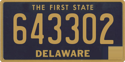 DE license plate 643302