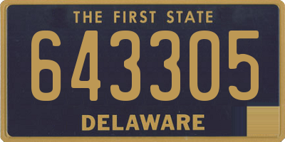 DE license plate 643305