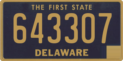 DE license plate 643307