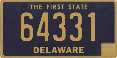 DE license plate 64331