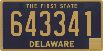 DE license plate 643341