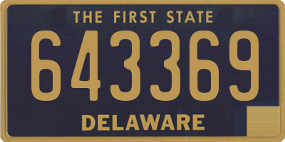 DE license plate 643369