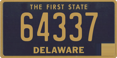DE license plate 64337