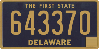 DE license plate 643370