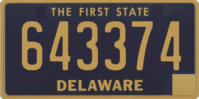 DE license plate 643374