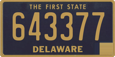 DE license plate 643377