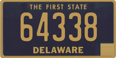 DE license plate 64338