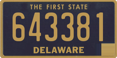 DE license plate 643381